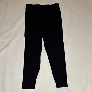 Sleek Black Women's Leggings Willit Fleece Lined Water Resistant Leggings